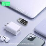 ⁦محول VDENMENV يو اس بي الى نوع سي للشحن ونقل البيانات DU13 .⁩ - الصورة ⁦2⁩