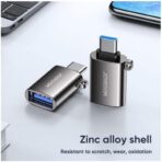 ⁦محول OTG نوع USB سي بتقنية او تي جي (ذكر) - USB نوع C (انثى) للابتوب والجوال⁩ - الصورة ⁦3⁩