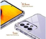 ⁦جراب حماية غوريلا  لهاتف سامسونج جالاكسي A72 4G 5G شفاف ناعم من السيليكون ممتص للصدمات⁩ - الصورة ⁦3⁩
