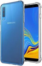 ⁦جراب حماية غوريلا مضاد للصدمات بزوايا معززة متوافق مع سامسونج جالاكسي A7/ 2018  (شفاف)، سيليكون⁩ - الصورة ⁦3⁩