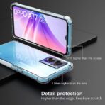 ⁦جراب حماية غوريلا شفاف لموبايل OPPO A77 4G بزوايا مضادة للصدمات. ⁩ - الصورة ⁦7⁩
