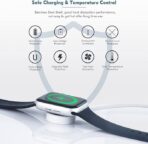 ⁦شاحن لاسلكي لساعة ابل، كابل شحن ساعة مغناطيسي متوافق مع طراز ساعات 9/8/7/الترا/الترا2/SE2/654321/SE1⁩ - الصورة ⁦8⁩