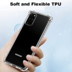 ⁦جراب حماية غوريلا شفاف لموبايل سامسونج جالاكسي S20 بلس مضاد للصدمات بزوايا ممتصة للصدمات⁩ - الصورة ⁦6⁩