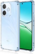 ⁦جراب حماية غوريلا شفاف ناعم من البولي يوريثين الحراري والسيليكون ممتص للصدمات بزاوية معززة وحماية كاملة للكاميرا لموبايل Oppo A5 Pro.⁩ - الصورة ⁦8⁩