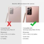 ⁦جراب حماية غوريلا شفاف خلفي لسامسونج جالاكسي نوت 20 الترا، بوسادة هوائية ناعمة من سيليكون مضاد وممتص للصدمات ومضاد للخدش بوقاية للزوايا⁩ - الصورة ⁦8⁩