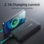 ⁦باور بانك joyroom سرعة 20وات 10000 mAh موديل JR-W050 20W⁩ - الصورة ⁦9⁩