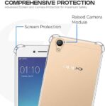 ⁦جراب حماية غوريلا شفاف ناعم من البولي يوريثين الحراري والسيليكون ممتص للصدمات بزاوية معززة وحماية كاملة للكاميرا لموبايل Oppo A37.⁩ - الصورة ⁦7⁩