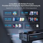 ⁦باور بانك JR-QP192 20000 ميلي امبير في الساعة 22.5 وات للشحن السريع مع شاشة LCD من جوي روم⁩ - الصورة ⁦6⁩