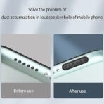 ⁦ستيكر لاصق فلتر للسماعة شبكي مقاوم للغبار للموبايل، لحماية مخرج الصوت، مضاد للغبار لموبايلات ايفون واندرويد ومخرج الصوت⁩ - الصورة ⁦4⁩