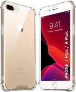 ⁦جراب حماية غوريلا شفاف ضد الصدمات لهاتف iPhone 8 plus .⁩ - الصورة ⁦2⁩