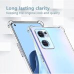 ⁦جراب حماية غوريلا شفاف لموبايل Oppo Reno 7 4G بزوايا مضادة للصدمات. ⁩ - الصورة ⁦2⁩