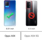 ⁦جراب حماية غوريلا شفاف لموبايل Oppo A54  4G بزوايا مضادة للصدمات. ⁩ - الصورة ⁦3⁩