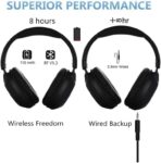 ⁦سماعة رأس لاسلكية SD-1102، بلوتوث V5.3 مع ميكروفون خارجي وتدعم بطاقة SD.⁩ - الصورة ⁦3⁩