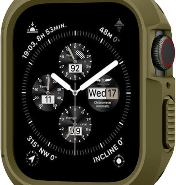 جراب حماية متين لساعة آبل 49 ملم، بتصميم مقاوم للصدمات من الدرجة العسكرية .