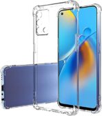 ⁦جراب حماية غوريلا شفاف لموبايل Oppo A95/A74 بزوايا مضادة للصدمات. ⁩ - الصورة ⁦2⁩