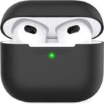 جراب حماية لسماعات ايربودز 3، سلسلة مفاتيح متوافقة مع ابل ايربودز الجيل الثالث 2021