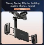 ⁦Yesido مرآة الرؤية الخلفية C196 انش بذراع مشبك - قابلة للدوران - ارتفاع قابل للتعديل - ثابتة ومتينة .⁩ - الصورة ⁦7⁩