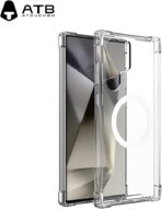 ⁦جراب غوريلا شفاف مضاد للصدمات لموبايل سامسونج S23 الترا للشحن اللاسلكي⁩ - الصورة ⁦3⁩