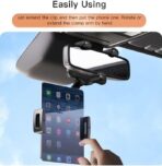 ⁦Yesido مرآة الرؤية الخلفية C196 انش بذراع مشبك - قابلة للدوران - ارتفاع قابل للتعديل - ثابتة ومتينة .⁩ - الصورة ⁦3⁩