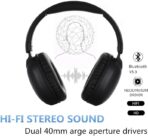 ⁦سماعة رأس لاسلكية SD-1102، بلوتوث V5.3 مع ميكروفون خارجي وتدعم بطاقة SD.⁩ - الصورة ⁦2⁩