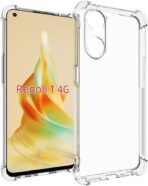 ⁦جراب حماية غوريلا شفاف لموبايل oppo reno 8t 4g بزوايا مضادة للصدمات. ⁩ - الصورة ⁦4⁩