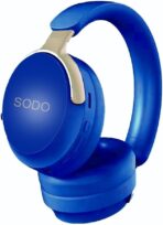 ⁦سودو سماعة الرأس SD-1103 اللاسلكية ستيريو فوق الأذن  بتصميم قابل للطي، ميكروفون مدمج للمكالمات، منفذ AUX، وبطاقة SD/TF للاستماع المباشر للموسيقى. توفر تجربة صوتية مريحة مع وسائد أذن ناعمة، وتعمل حتى 8 ساعات بشحنة واحدة تستغرق ساعتين عبر منفذ Type-C.⁩ - الصورة ⁦6⁩