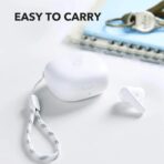 ⁦سماعات لاسلكية R50i بتقنية لاسلكية حقيقية مزودة بمشغلات 10 ملم وصوت باس من ساوند كور أنكر، بلوتوث 5.3 ووقت تشغيل 30 ساعة، مضادة للماء بمعيار IPX5 ومزودة بميكروفونين و22 إعدادا للصوت مضبوط مسبقا⁩ - الصورة ⁦2⁩