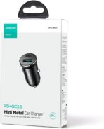 ⁦شاحن سيارة عالي الجودة من جوي روم، قدرة 30 وات بمنفذين بي دي، لون أسود، موديل JR-CCN06.⁩ - الصورة ⁦2⁩