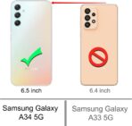 ⁦جراب حماية غوريلا شفاف لموبايل سامسونج جالاكسي A34 حماية زوايا معززة ممتص للصدمات⁩ - الصورة ⁦2⁩