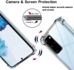 ⁦جراب حماية غوريلا شفاف لموبايل سامسونج جالاكسي S20 بلس مضاد للصدمات بزوايا ممتصة للصدمات⁩ - الصورة ⁦3⁩