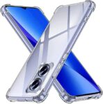 ⁦جراب حماية غوريلا شفاف ناعم من البولي يوريثين الحراري والسيليكون ممتص للصدمات بزاوية معززة وحماية كاملة للكاميرا لموبايل Oppo A17 .⁩ - الصورة ⁦2⁩