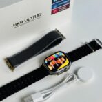⁦ساعة ذكية HK9 ألترا 2 الإصدار التاسع، تسجيل صوت، ألعاب، NFC، بلوتوث، مقاومة للماء، حزامين، لغة عربية (تيتانيوم وحزام متعدد الالوان)⁩ - الصورة ⁦2⁩