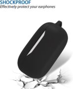 ⁦حافظة سيليكون ناعمة متوافقة مع سماعات هواوي فري بادز اس اي/ حافظة ممتصة للصدمات مع سلسلة مفاتيح .⁩ - الصورة ⁦6⁩