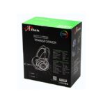 ⁦سماعة Atick A900 للألعاب والكمبيوتر والإكس بوكس ,مع ميكروفون احترافي, خاصية إلغاء الضوضاء ,تصميم فريد ووسائد مريحة للأذن ,مناسبة للارتداء لفترات طويلة دون الشعور بألم .⁩ - الصورة ⁦5⁩