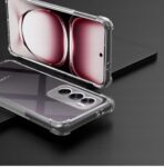 ⁦جراب حماية غوريلا شفاف ناعم من البولي يوريثين الحراري والسيليكون ممتص للصدمات بزاوية معززة وحماية كاملة للكاميرا لموبايل Oppo Reno 12 5G.⁩ - الصورة ⁦3⁩