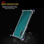 ⁦جراب حماية غوريلا شفاف ناعم من البولي يوريثين الحراري والسيليكون ممتص للصدمات بزاوية معززة وحماية كاملة للكاميرا لموبايل Oppo A31 .⁩ - الصورة ⁦4⁩