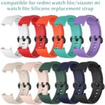 ⁦سوار سيليكون لساعة ريدمي ووتش 2 لايت/مي ووتش لايت الذكية، لون اسود، للبالغين من الجنسين.⁩ - الصورة ⁦7⁩