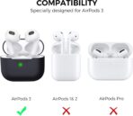 ⁦جراب حماية لسماعات ايربودز 3، سلسلة مفاتيح متوافقة مع ابل ايربودز الجيل الثالث 2021⁩ - الصورة ⁦5⁩