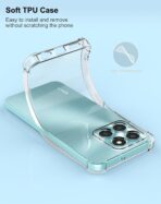 ⁦جراب حماية شفاف رفيع مقاوم للصدمات من مادة TPUمن Gorilla لهاتف Honor X6A .⁩ - الصورة ⁦10⁩