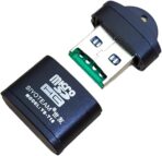 قارئ بطاقات ذاكرة خارجي مايكرو اس دي (اسود)