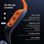 ⁦سماعات رأس بلوتوث مفتوحة الأذن من Oraimo - OPN-40D -تقنية إلغاء الضوضاء ENC  بميكروفونين وصوت عالي الوضوح في المكالمات إشعارات منبثقة، إقران سريع من جوجل   أزرق .⁩ - الصورة ⁦7⁩