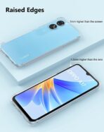 ⁦جراب حماية غوريلا شفاف ناعم من البولي يوريثين الحراري والسيليكون ممتص للصدمات بزاوية معززة وحماية كاملة للكاميرا لموبايل Oppo A17 .⁩ - الصورة ⁦9⁩