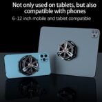 ⁦مبرد أشباه الموصلات للبث المباشر X18، جهاز تبريد مغناطيسي جذاب للهواتف المحمولة والأجهزة اللوحية وأجهزة التحكم في ألعاب الكمبيوتر الرقمية - لون المنتج: [طلاء فضي X18] أشباه الموصلات المغناطيسية⁩ - الصورة ⁦7⁩