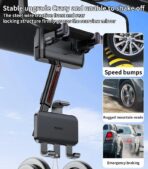 ⁦C265 Yesido حامل موبايل قابل للتعديل بزاوية دوران 360 درجة لمرآة الرؤية الخلفية للسيارة.⁩ - الصورة ⁦5⁩