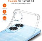 ⁦جراب حماية غوريلا شفاف ناعم من البولي يوريثين الحراري والسيليكون ممتص للصدمات بزاوية معززة وحماية كاملة للكاميرا لموبايل Oppo A60 .⁩ - الصورة ⁦2⁩