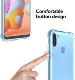 ⁦جراب حماية غوريلا شفاف سامسونج جالكسي A11 ضد الكسر و الصدمات⁩ - الصورة ⁦4⁩