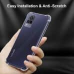 ⁦جراب حماية شفاف رفيع مقاوم للصدمات من مادة TPUمن Gorilla لهاتف  Vivo V21 .⁩ - الصورة ⁦3⁩