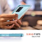 ⁦جراب حماية غوريلا شفاف ناعم من البولي يوريثين الحراري والسيليكون ممتص للصدمات بزاوية معززة وحماية كاملة للكاميرا لموبايل Oppo A76 .⁩ - الصورة ⁦2⁩