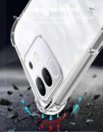 ⁦جراب حماية شفاف رفيع مقاوم للصدمات من مادة TPUمن Gorilla لهاتف  vivo Y29 4G .⁩ - الصورة ⁦9⁩