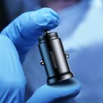 ⁦شاحن سيارة عالي الجودة من جوي روم، قدرة 30 وات بمنفذين بي دي، لون أسود، موديل JR-CCN06.⁩ - الصورة ⁦3⁩